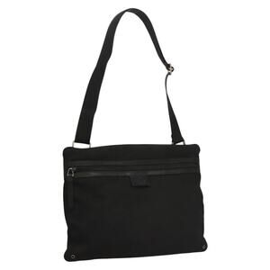 GUCCI Shoulder Bag Canvas Black